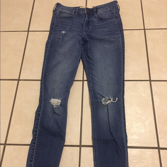 Super skinny high rise denim jeans by hollister - Picture 1 of 6